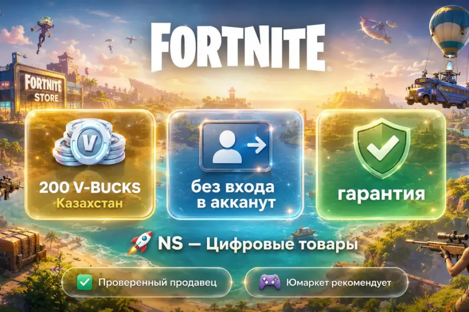 🔰 Fortnite Казахстан — [200 V-BUCKS / любая платформа / без входа в акканут] 🔰