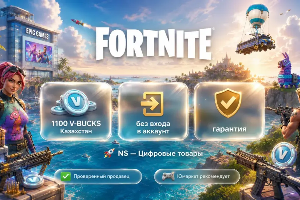 🔰 Fortnite Казахстан — [1100 V-BUCKS / любая платформа / без входа в акканут] 🔰