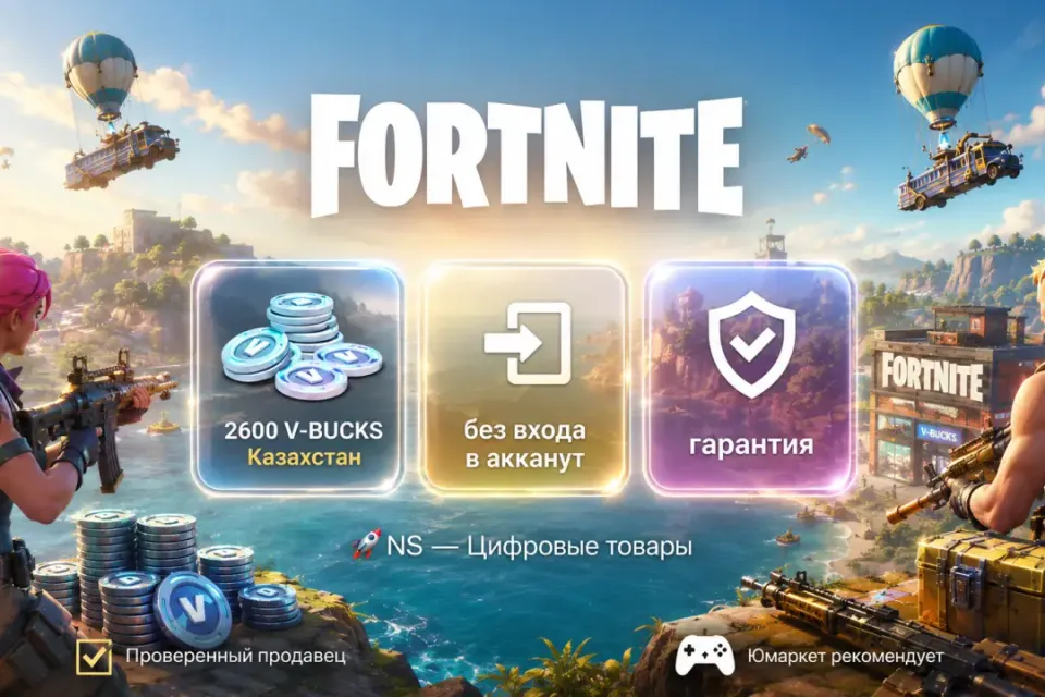 🔰 Fortnite Казахстан — [2600 V-BUCKS / любая платформа / без входа в акканут] 🔰