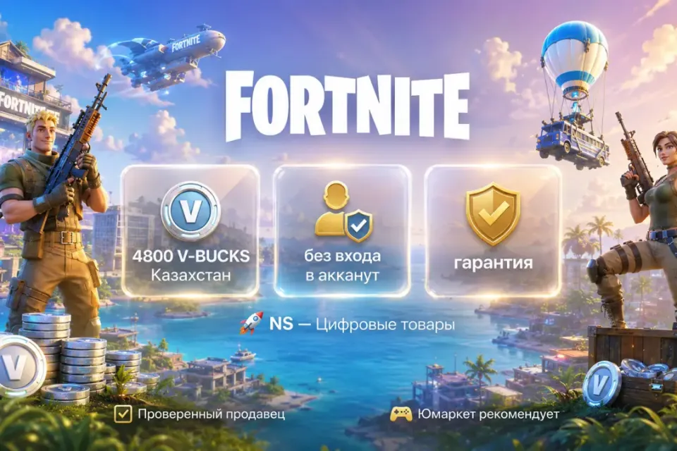 🔰 Fortnite Казахстан — [4800 V-BUCKS / любая платформа / без входа в акканут] 🔰