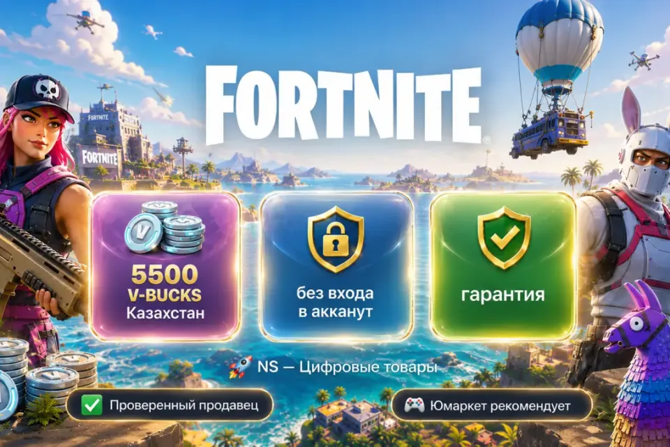 🔰 Fortnite Казахстан — [5500 V-BUCKS / любая платформа / без входа в акканут] 🔰