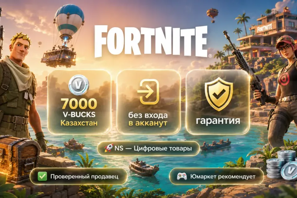 🔰 Fortnite Казахстан — [7000 V-BUCKS / любая платформа / без входа в акканут] 🔰