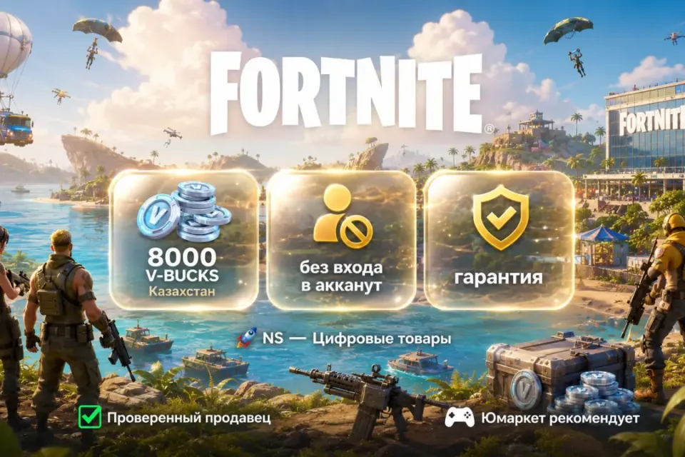 🔰 Fortnite Казахстан — [8000 V-BUCKS / любая платформа / без входа в акканут] 🔰