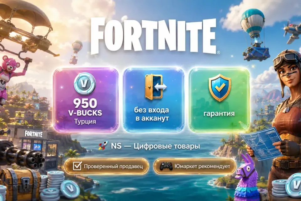 🔰 Fortnite Турция — [950 V-BUCKS / любая платформа / без входа в акканут] 🔰