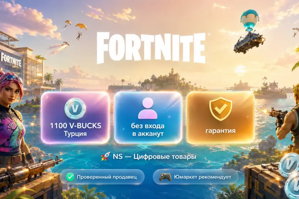 🔰 Fortnite Турция — [1100 V-BUCKS / любая платформа / без входа в акканут] 🔰