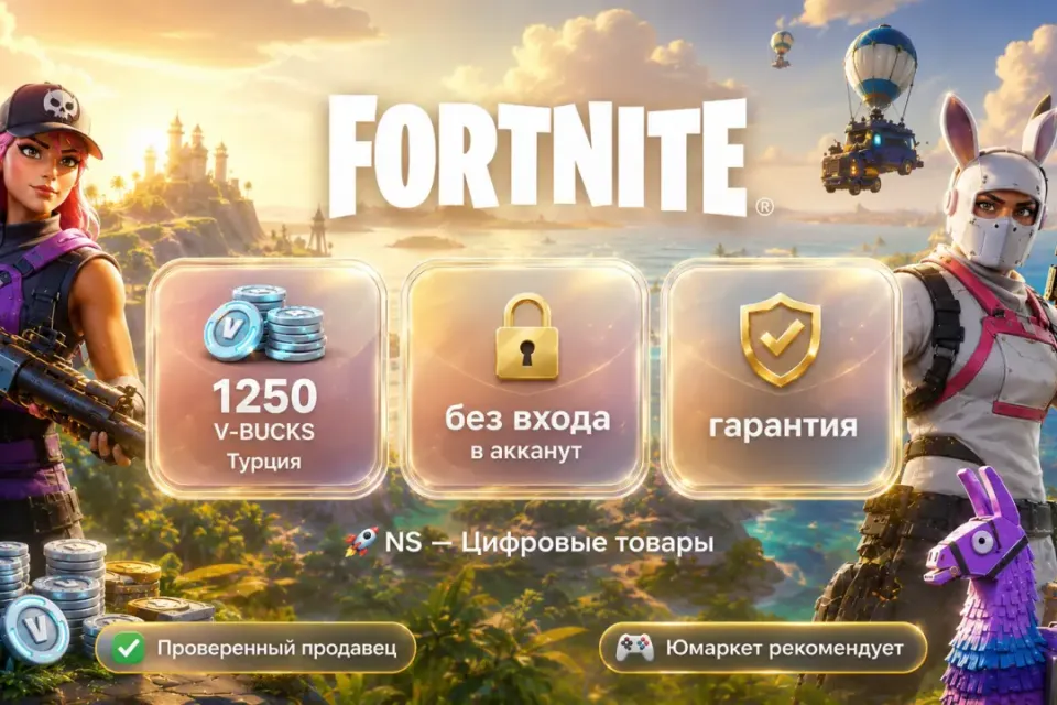 🔰 Fortnite Турция — [1250 V-BUCKS / любая платформа / без входа в акканут] 🔰