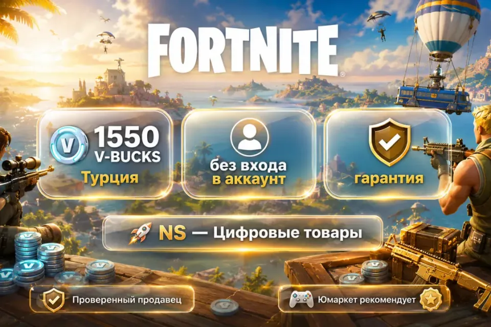 🔰 Fortnite Турция — [1550 V-BUCKS / любая платформа / без входа в акканут] 🔰