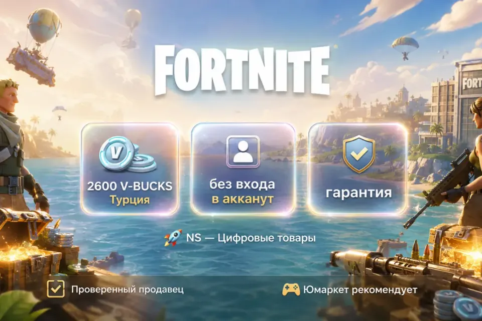 🔰 Fortnite Турция — [2600 V-BUCKS / любая платформа / без входа в акканут] 🔰