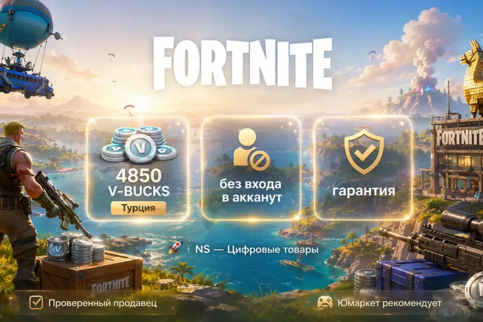 🔰 Fortnite Турция — [4850 V-BUCKS / любая платформа / без входа в акканут] 🔰