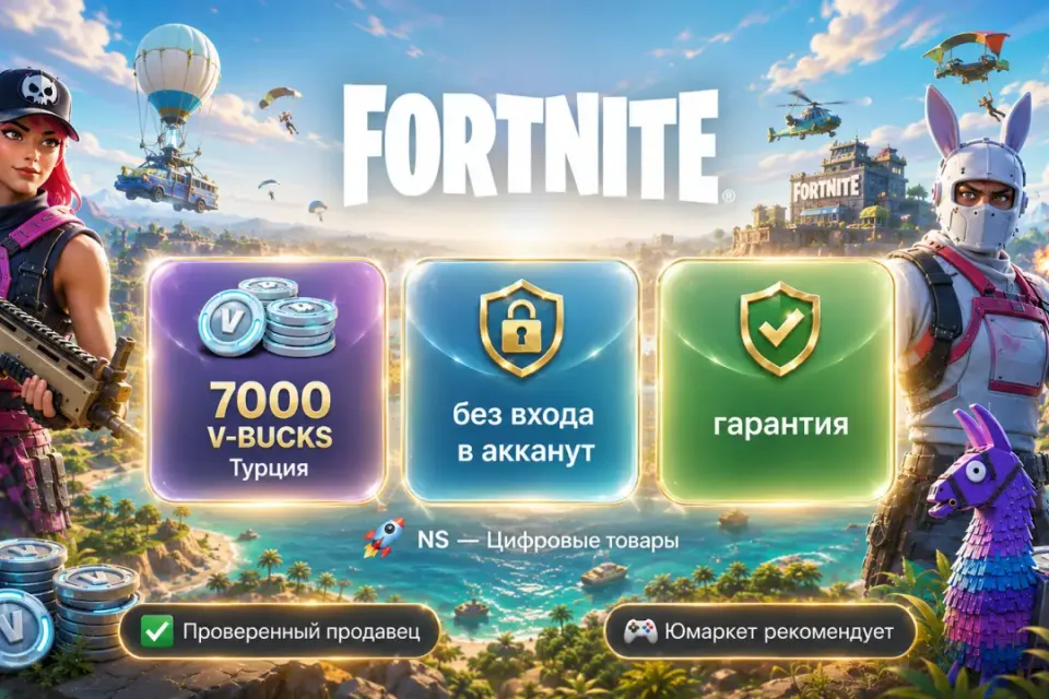 🔰 Fortnite Турция — [7000 V-BUCKS / любая платформа / без входа в акканут] 🔰