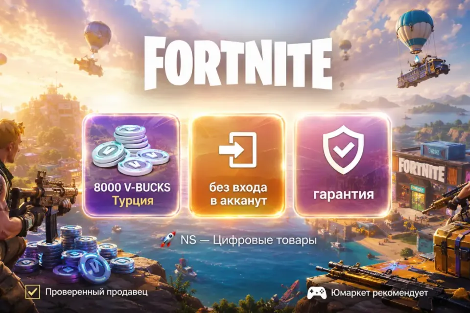 🔰 Fortnite Турция — [8000 V-BUCKS / любая платформа / без входа в акканут] 🔰