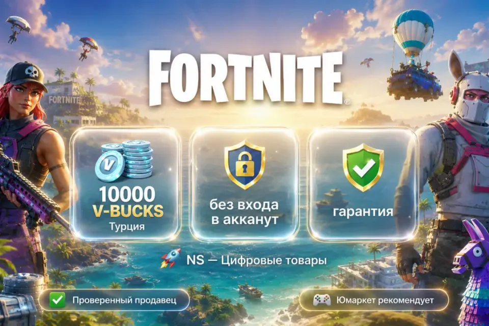 🔰 Fortnite Турция — [10000 V-BUCKS / любая платформа / без входа в акканут] 🔰