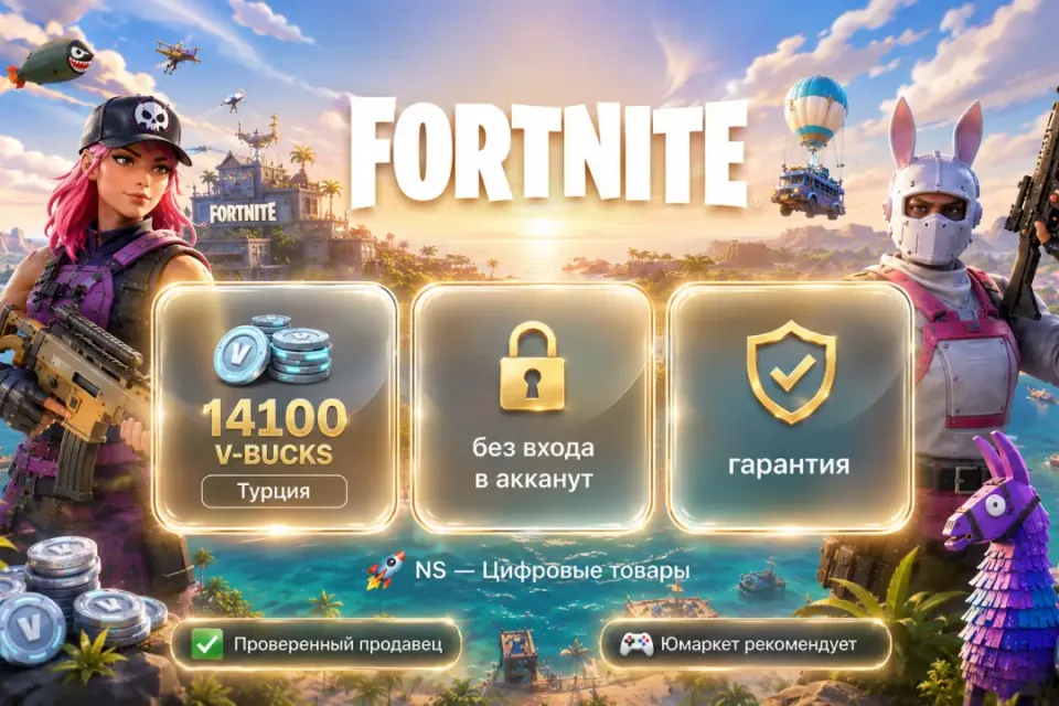 🔰 Fortnite Турция — [14100 V-BUCKS / любая платформа / без входа в акканут] 🔰