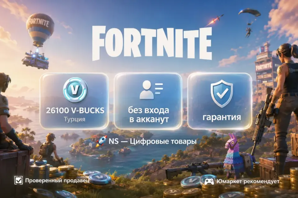 🔰 Fortnite Турция — [26100 V-BUCKS / любая платформа / без входа в акканут] 🔰