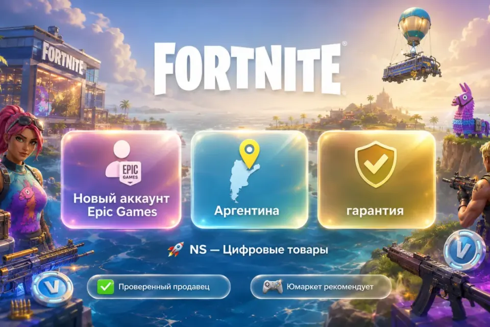🔰 Fortnite Epic Games — [новый аккаунт Аргентина] 🔰