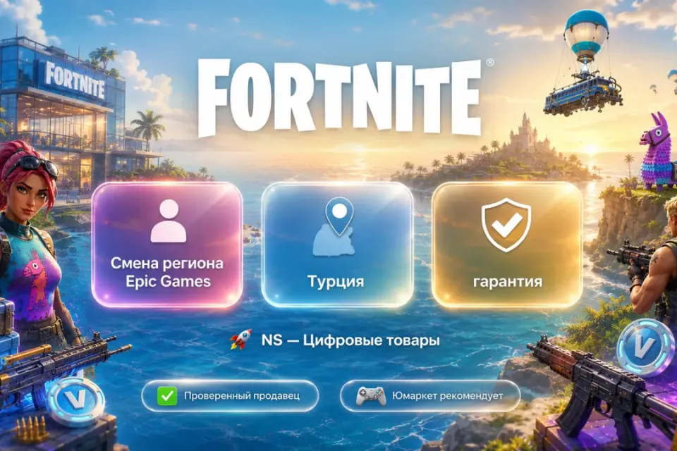 🔰 Fortnite Epic Games — [смена региона Турция] 🔰