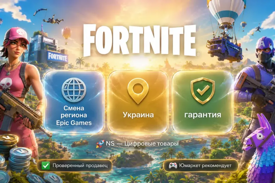 🔰 Fortnite Epic Games — [смена региона Украина] 🔰