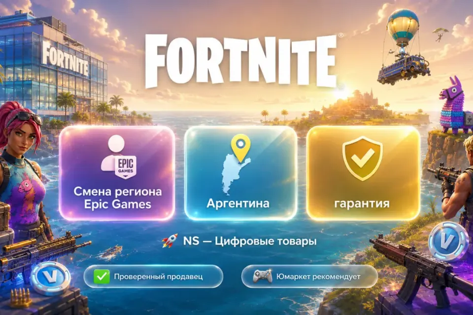 🔰 Fortnite Epic Games — [смена региона Аргентина] 🔰