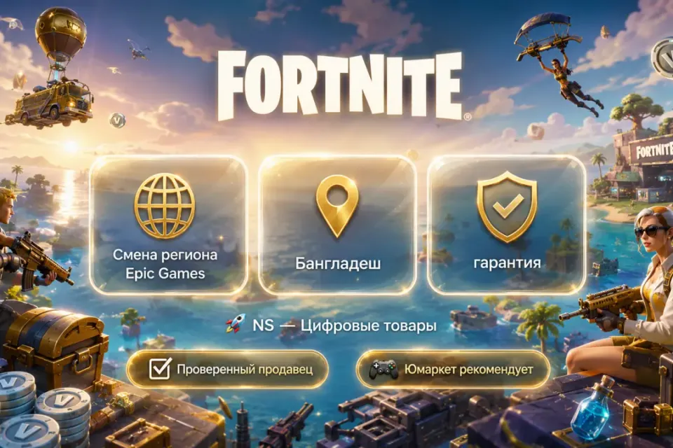 🔰 Fortnite Epic Games — [смена региона Бангладеш] 🔰