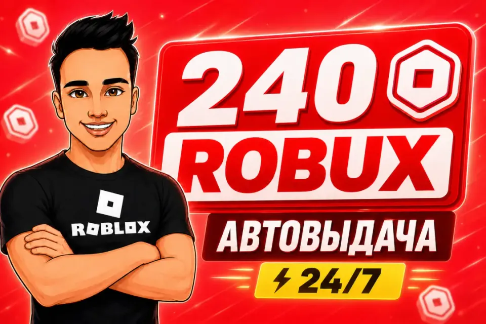 💎240 РОБУКСОВ | АВТОВЫДАЧА 24/7✅ОТ БЛОГЕРА
