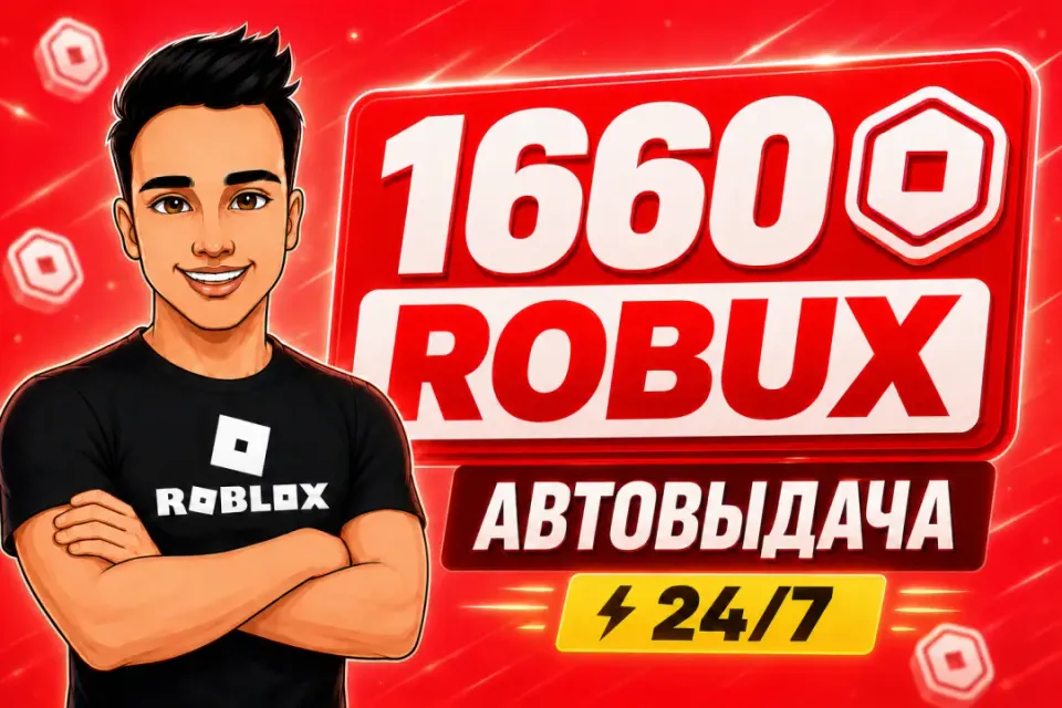 💎1660 РОБУКСОВ | АВТОВЫДАЧА 24/7✅ОТ БЛОГЕРА