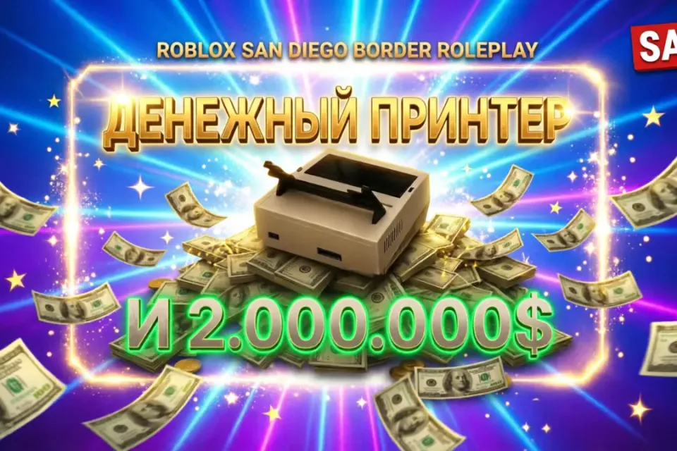 💸2.000.000 миллиона денег $+Принтер💸в игре San Diego Border RP