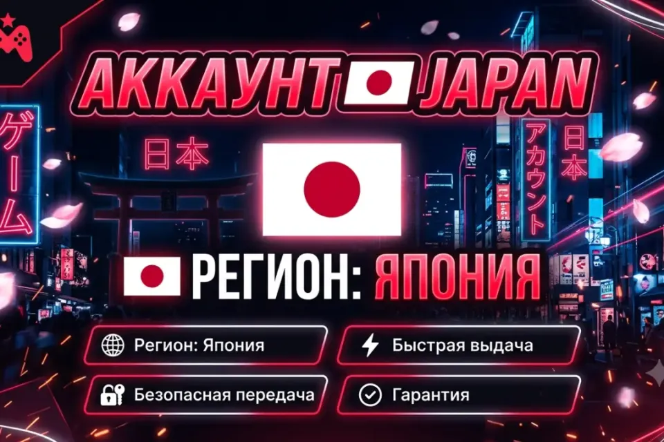🕋【РЕГИОН - ЯПОНИЯ】◼️【НОВЫЙ АККАУНТ】◼️【ПОЛНЫЙ ДОСТУП】◼️【АВТОВЫДАЧА】🕋