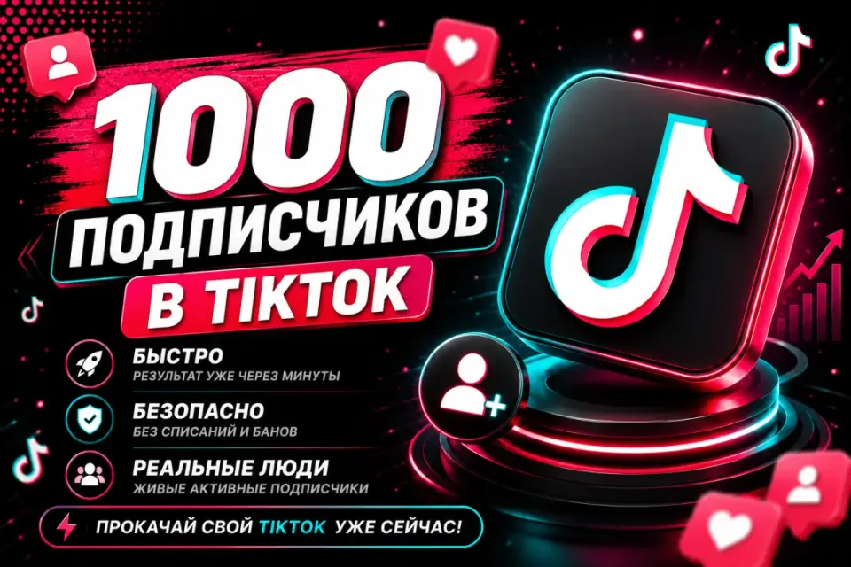 🔥📱 1000 ЖИВЫХ ПОДПИСЧИКОВ TikTok 🚀👥 | НАКРУТКА 💯