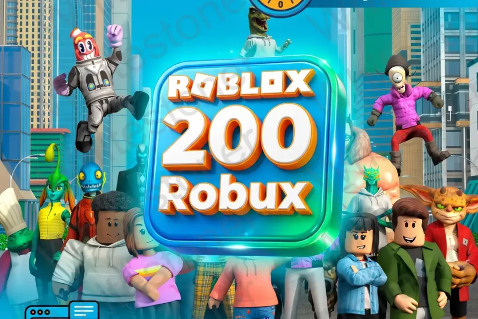 200 Robux | Без логина и пароля. Промокод для активации