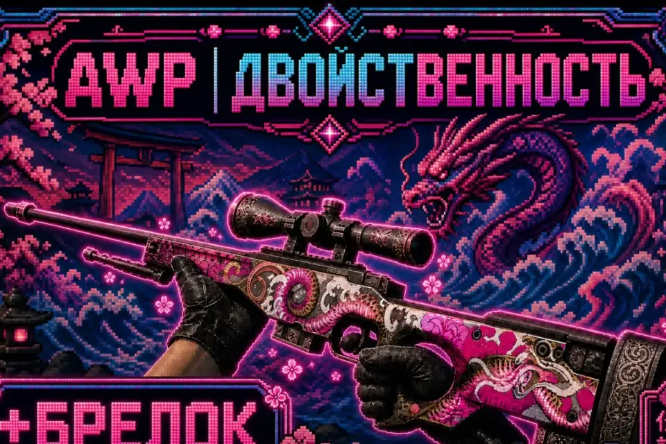 🌊🌺AWP | ДВОЙСТВЕННОСТЬ🌺🌊+БРЕЛОК И БОНУС