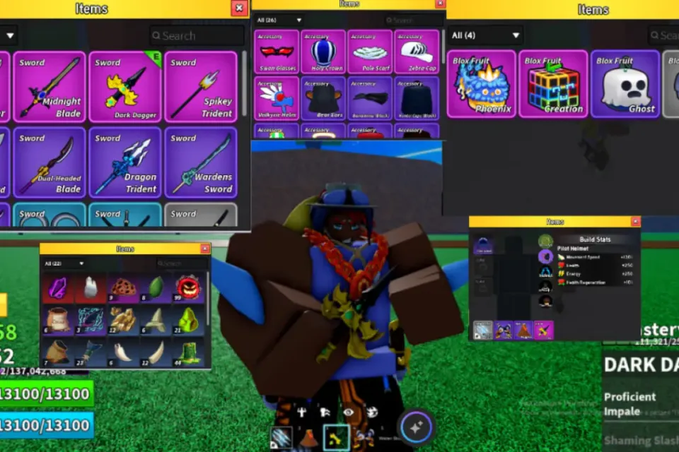 🗡️ BLOX FRUITS 2552 LVL 🗡️ РЕДЧАЙШИЙ DARK DAGGER (ТЁМНЫЙ КИНЖАЛ 5% DROP!) 🗡️ SPIKEY TRIDENT 🗡️