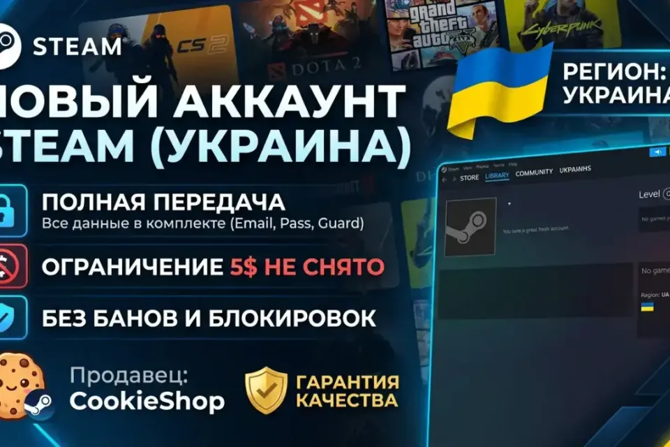 ⚡️ [АВТО-ВЫДАЧА] АККАУНТ [УКРАИНА] • НАВСЕГДА 🔥