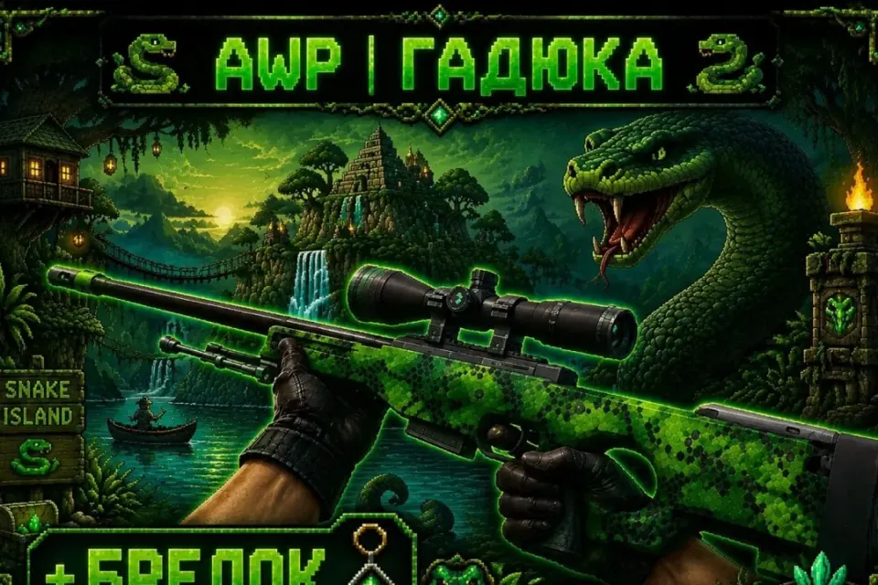 🐍🌲AWP | ГАДЮКА+БРЕЛОК 🌲🐍