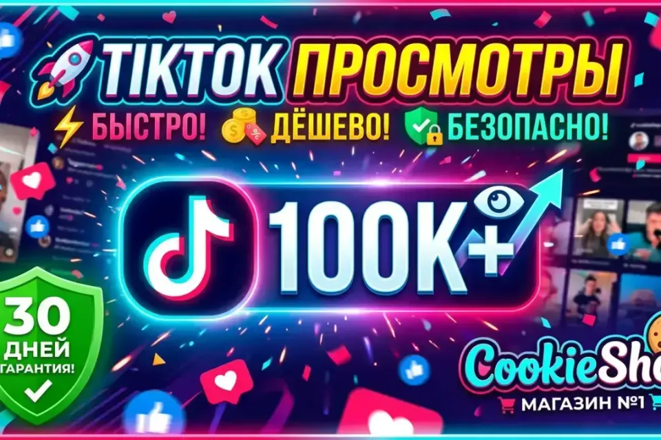 🔥TikTok Просмотры - 1000 Просмотров🔥 | ✅БЫСТРО, ДЁШЕВО✅