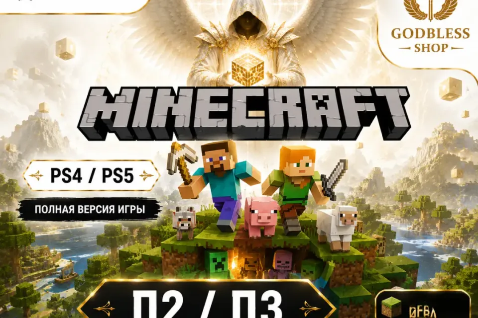 MINECRAFT | PS4 / PS5 | П2 | ИГРА НА ВЫДАННОМ АККАУНТЕ