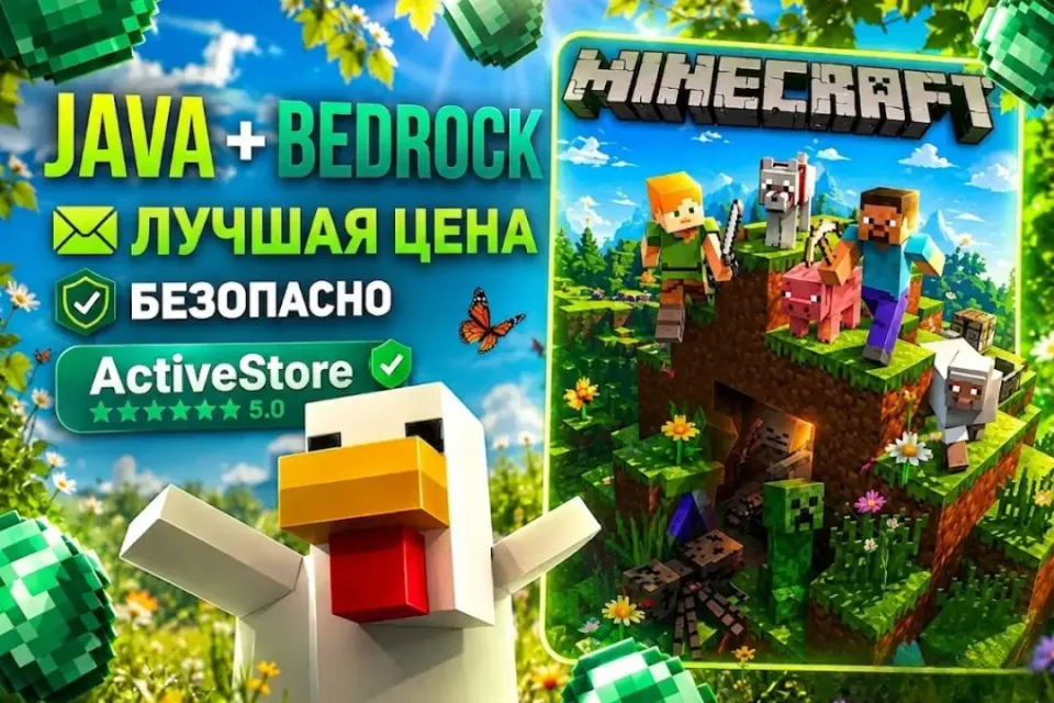 MINECRAFT: JAVA + BEDROCK [ЛИЦЕНЗИЯ] | ДОСТУП К АККАУНТУ