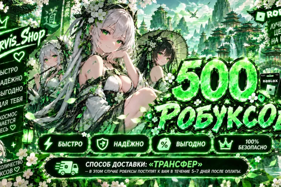 🌿✨ 500 РОБУКСОВ ✨🌿🧚‍♀️ БЫСТРО🍃 КОМИССИЮ ПОКРЫВАЮ 🔐 БЕЗ ВХОДА В АККАУНТ ✅