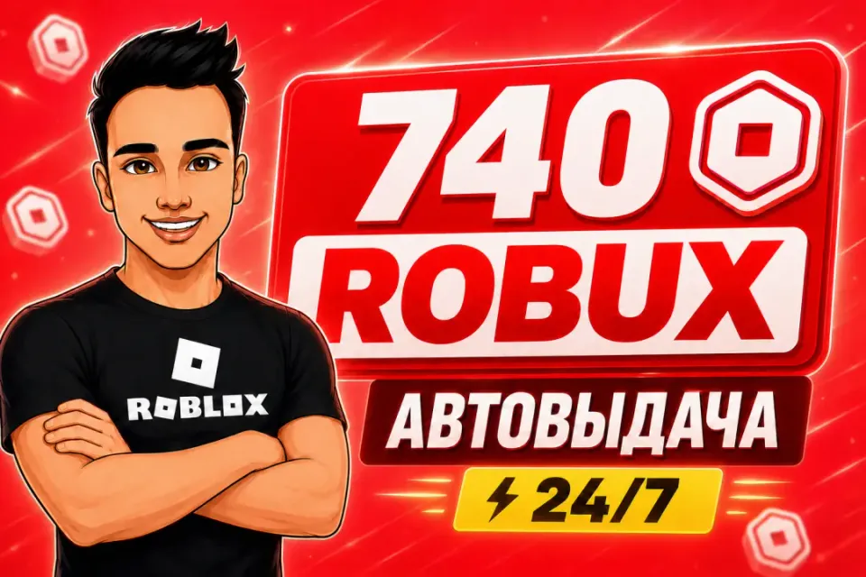 💎740 РОБУКСОВ | АВТОВЫДАЧА 24/7✅ОТ БЛОГЕРА