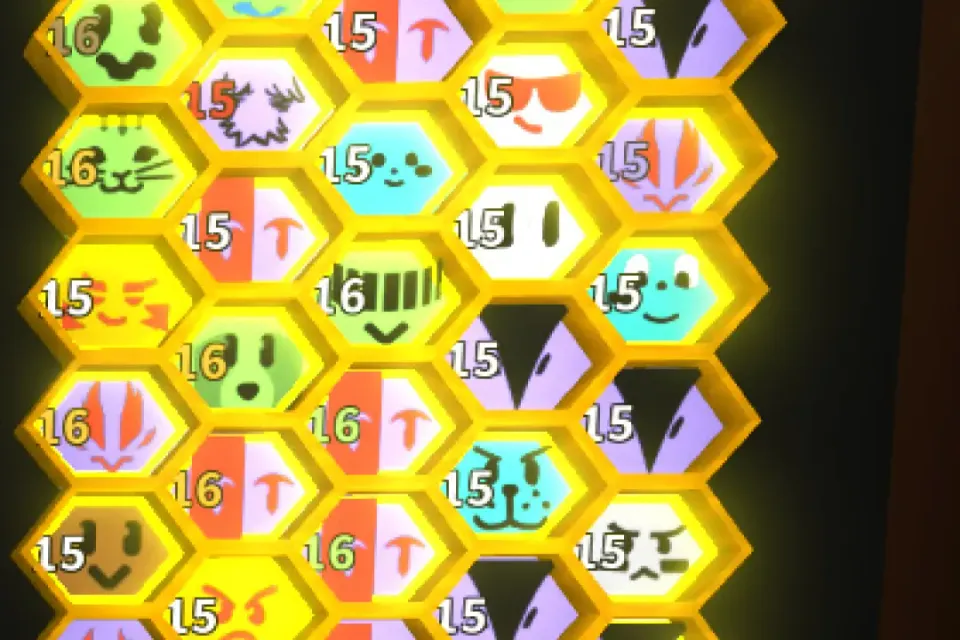 15-16 хайв, Bee Swarm Simulator, 49 пчел