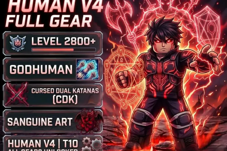 2800 LVL | GOD | CDK | SANGUINE ART | Human V4 FULL GEAR