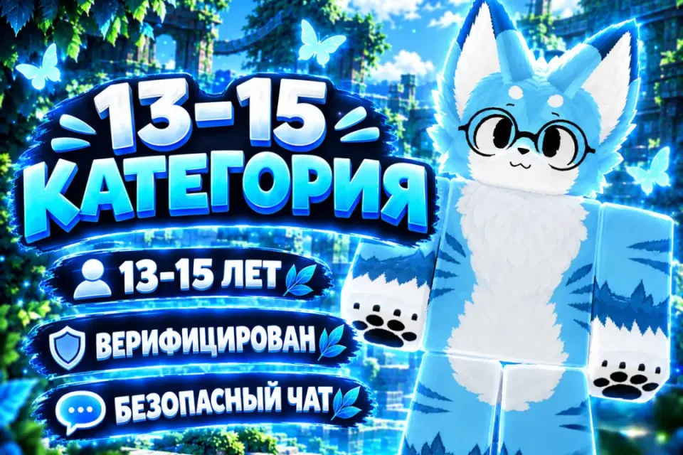 С ВОЙС-ЧАТОМ + ОБЫЧНЫЙ ЧАТ | 13–15 ЛЕТ | ВЕРИФИЦИРОВАН