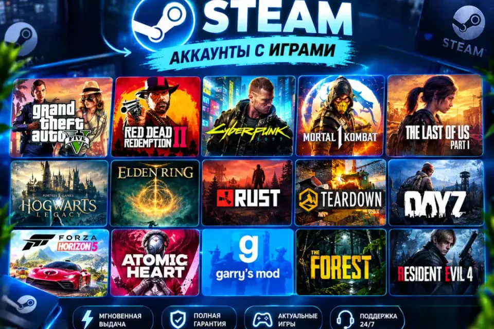 111.000+ ИГР & 120+ АККАУНТОВ | Гигантская Библиотека Steam