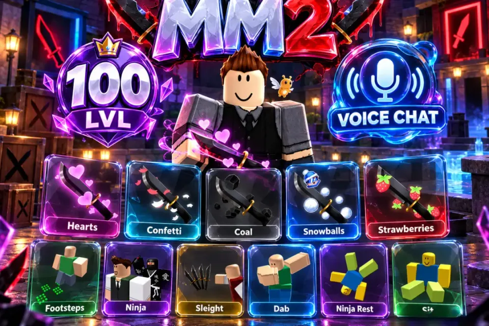 mm2 100 lvl + voice chat