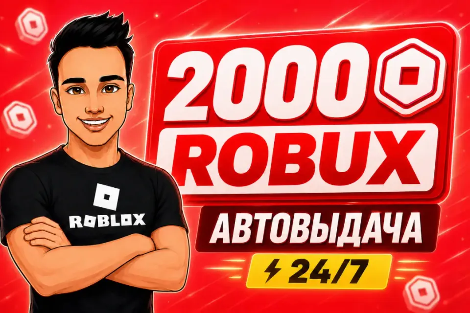💎2000 РОБУКСОВ | АВТОВЫДАЧА 24/7✅ОТ БЛОГЕРА